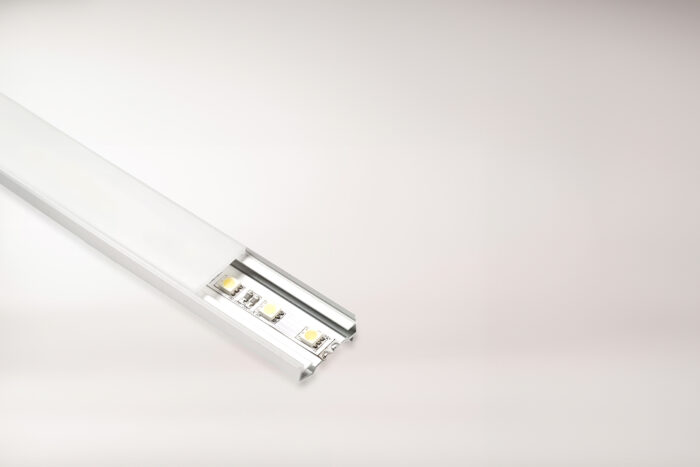 Lean profile for LED linear strip light