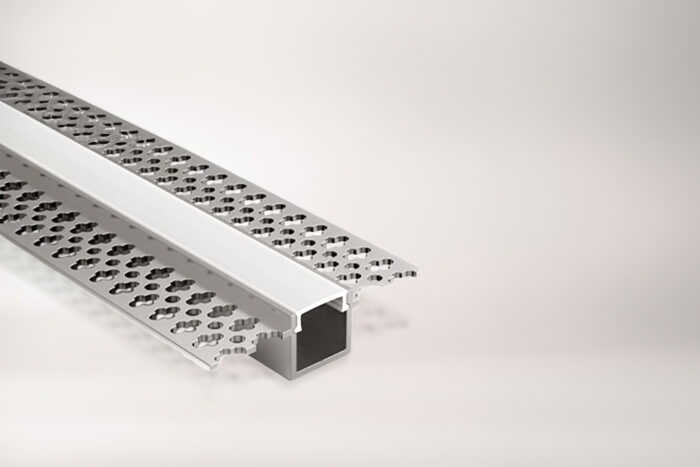 Plaster-in profile for LED linear strip light